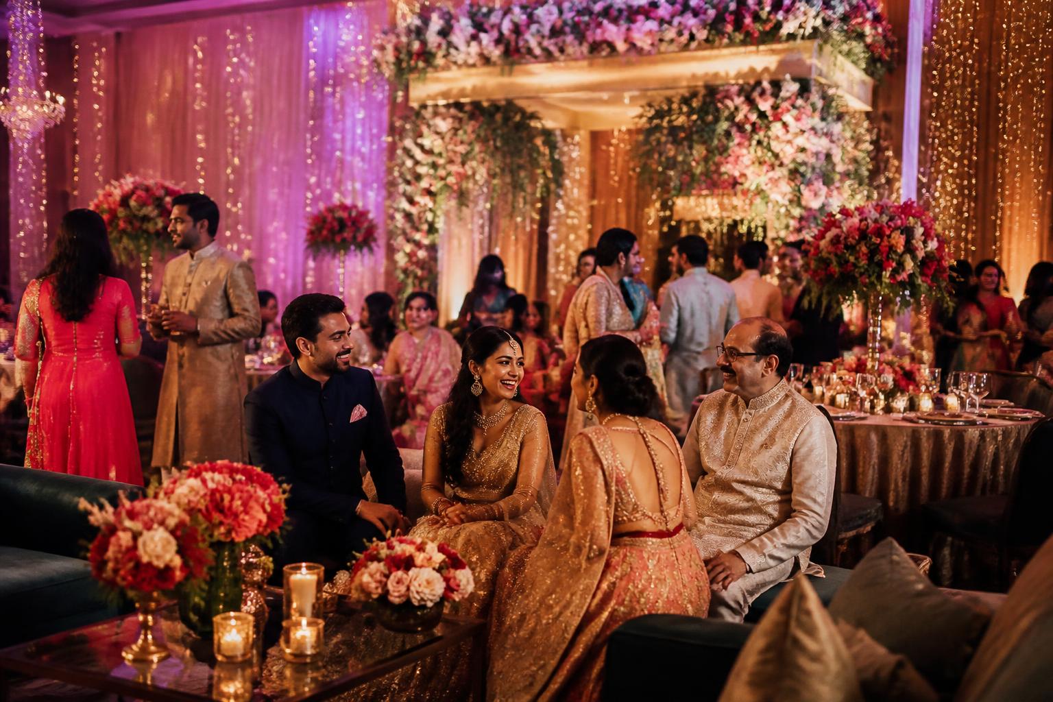 Family celebration in a TRILOK party hall